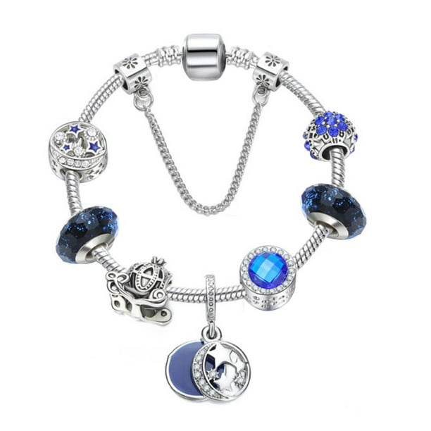 Mummy Heart with Rhinestone Charm Bead For Charm Bracelets Ladies Girls...
